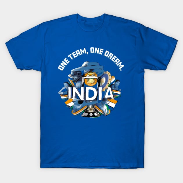 Fasbytes India Cricket Jersey Style World cup T-Shirt by FasBytes